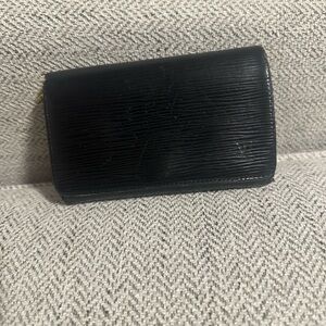 Louis Vuitton Black Textured Wallet